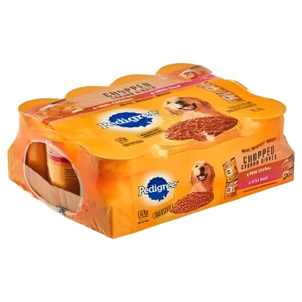 (12 Pack) PEDIGREE Chopped Ground Dinner With Beef & With Chicken
