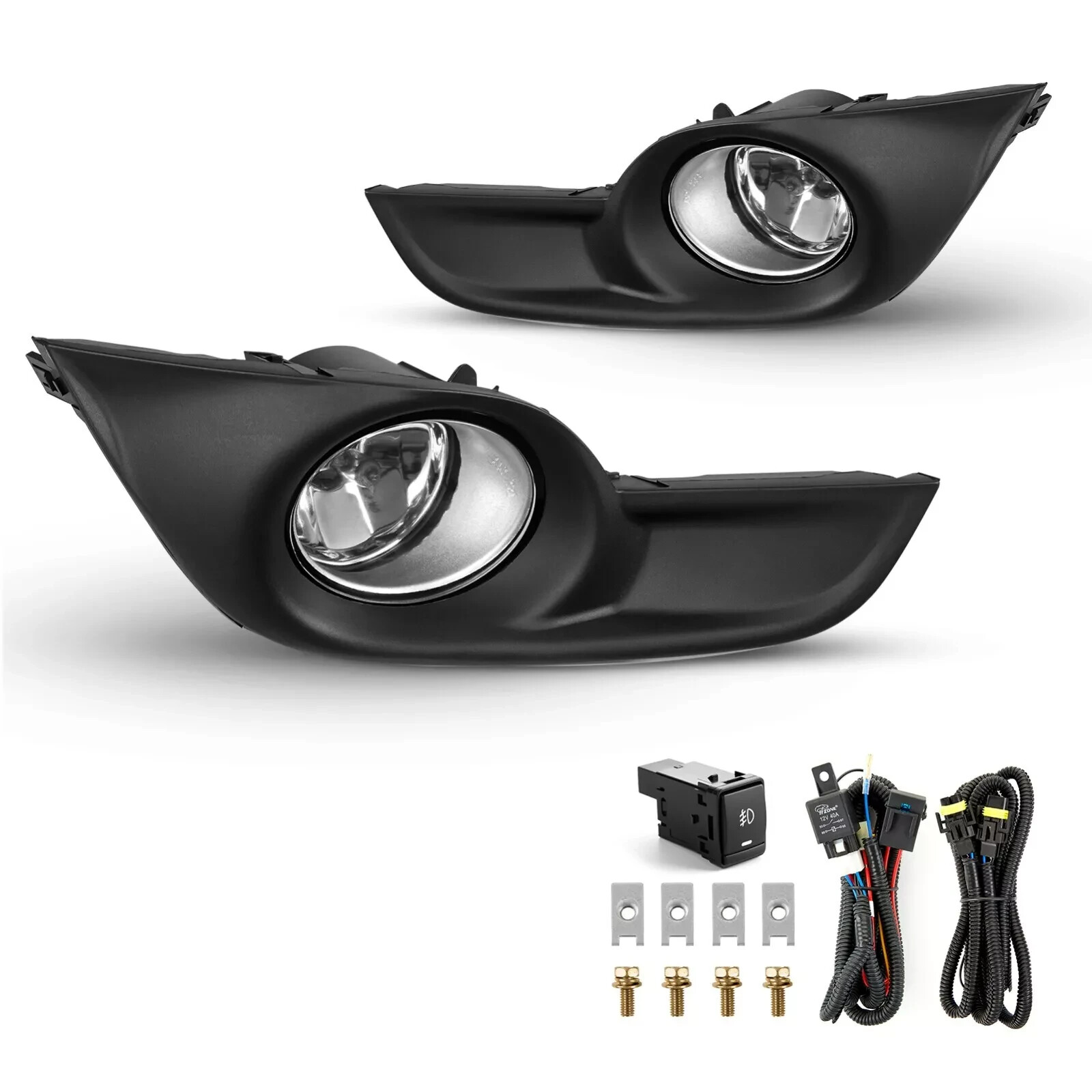 Front Bumper Cover Primed & Fog Lights Assembly Kit For 2013-2015 Nissan Altima - Image 8