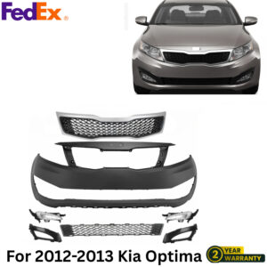 Front Bumper Cover Fascia & Grille Assembly Kit For 2012-2013 Kia Optima