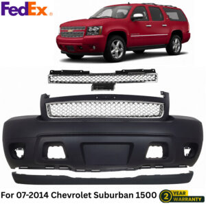 Front Bumper Cover Primed & Grille Assembly For 07-2014 Chevrolet Suburban 1500