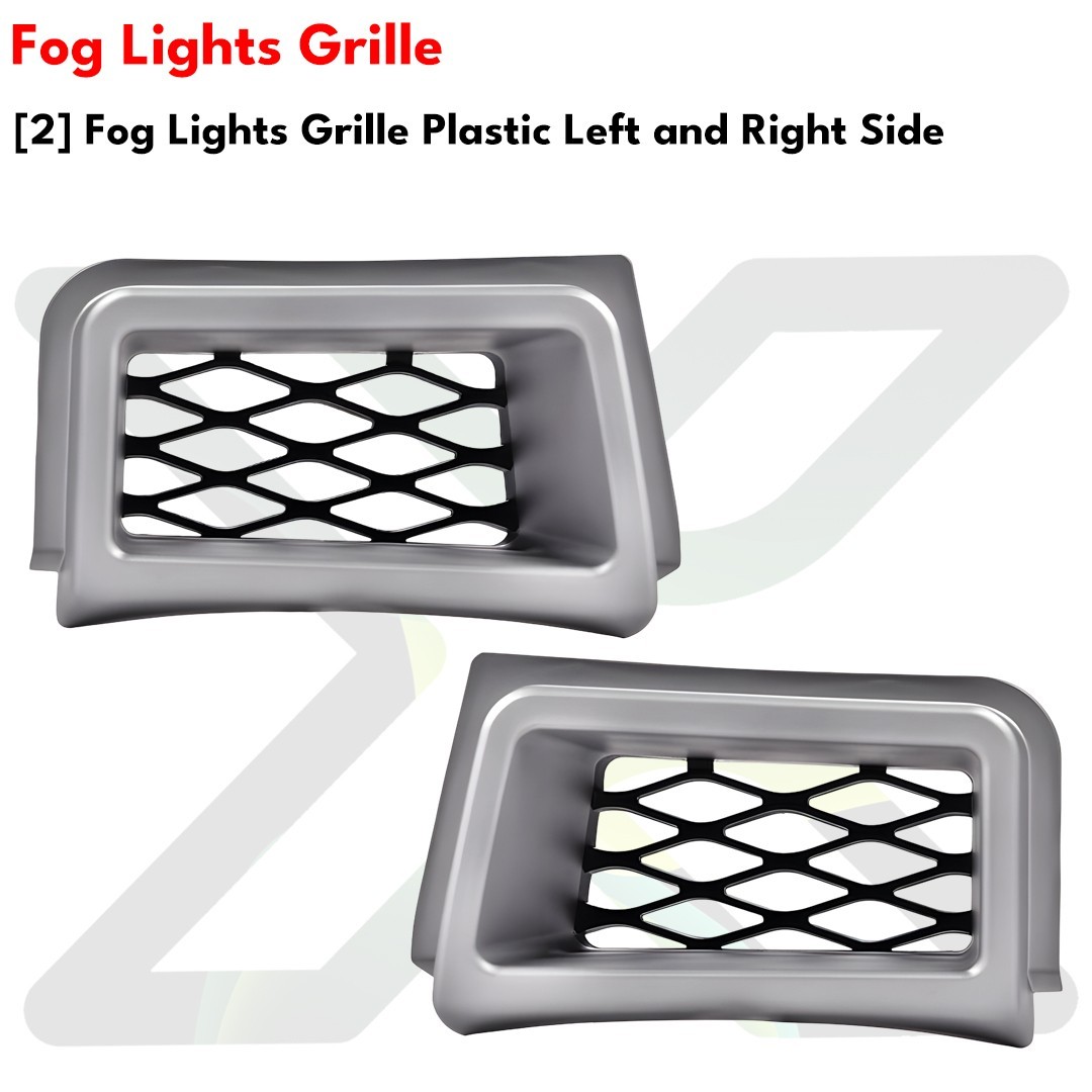 Front Bumper Cover Primed & Bumper Grille Kit For 2003-2007 Chevy Silverado 1500 - Image 4