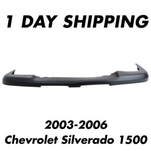 Front Upper Bumper Cover Textured For 2003-2006 Chevrolet Silverado 1500