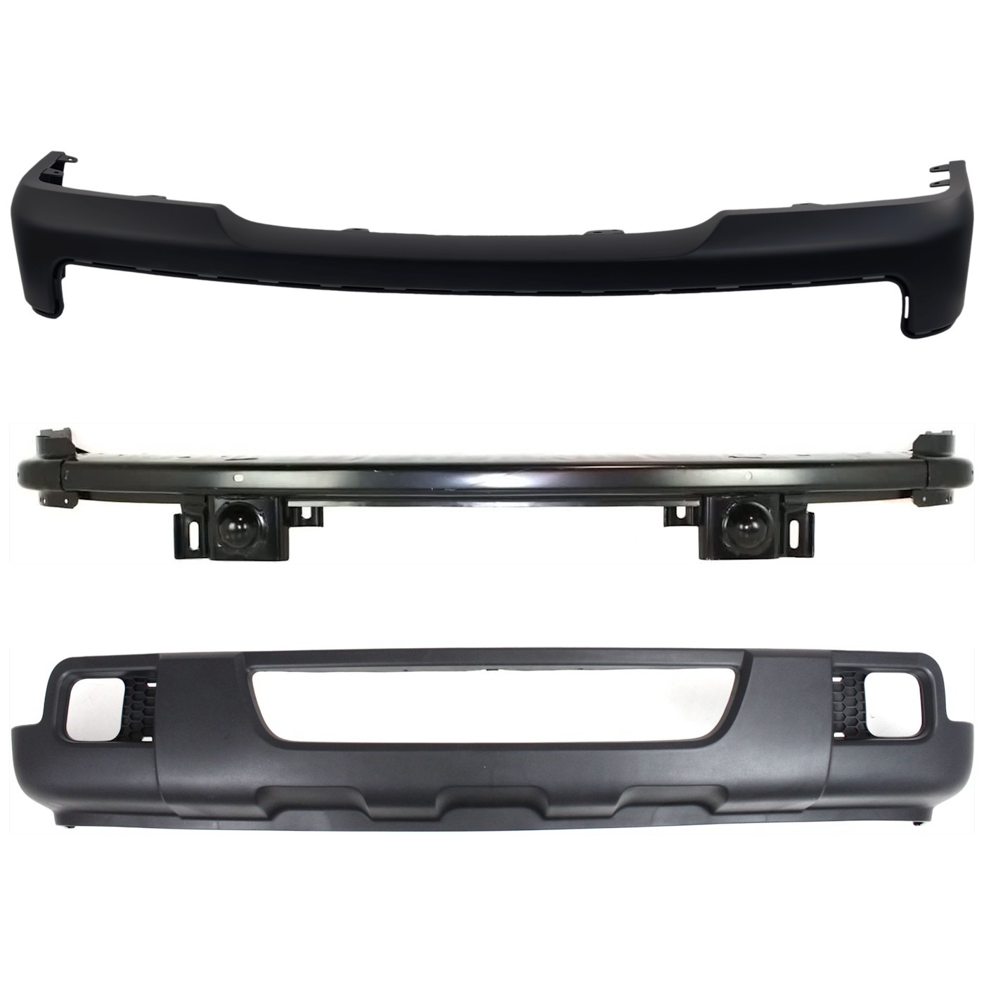 Front Bumper Cover + Reinforcement + Valance For 2006-2007 Ford Ranger - Image 2