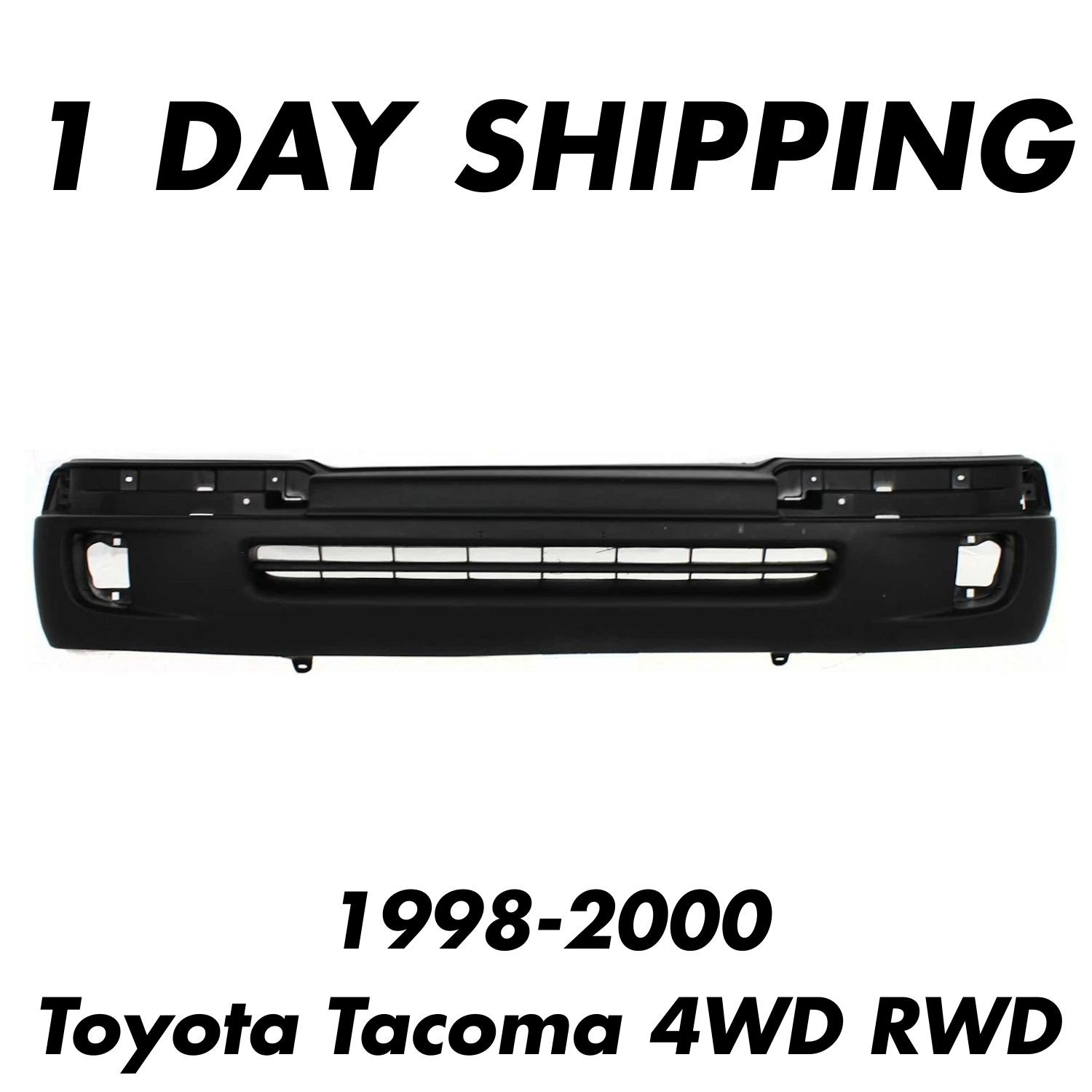 Front Bumper Cover For 1998 1999 2000 Toyota Tacoma 4WD RWD