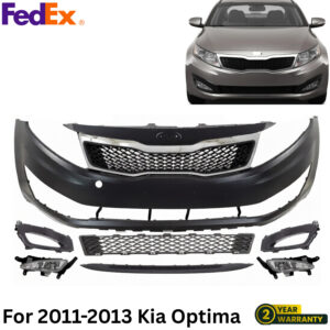 Front Bumper Cover Fascia & Grille Assembly Kit For 2011-2013 Kia Optima
