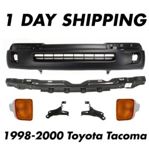 Front Bumper Cover Kit + Signal Lights For 1998-2000 Toyota Tacoma