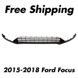 Front Lower Valance Plastic Textured For 2015-2018 Ford Focus