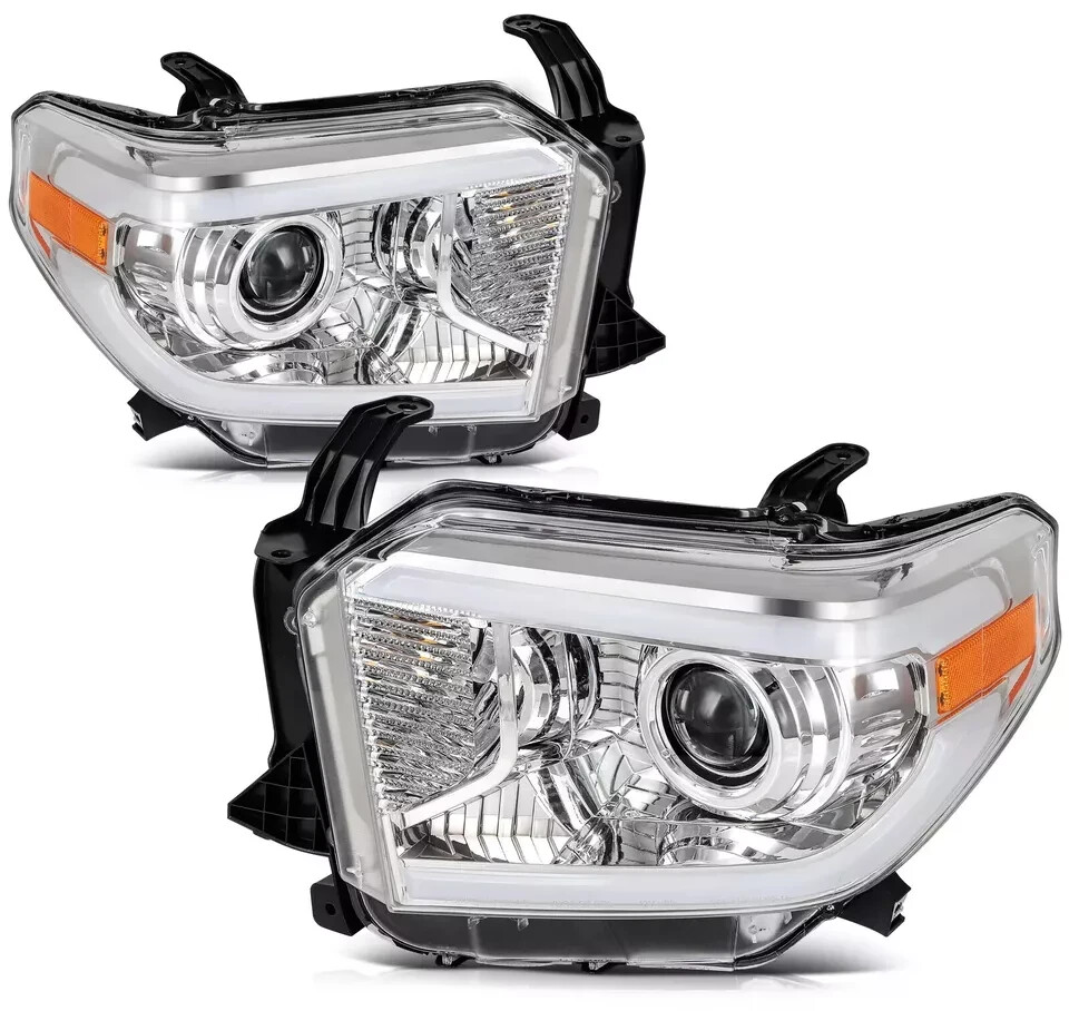 Front Bumper Cover & Headlight Assembly For 2014-2021 Toyota Tundra - Image 2