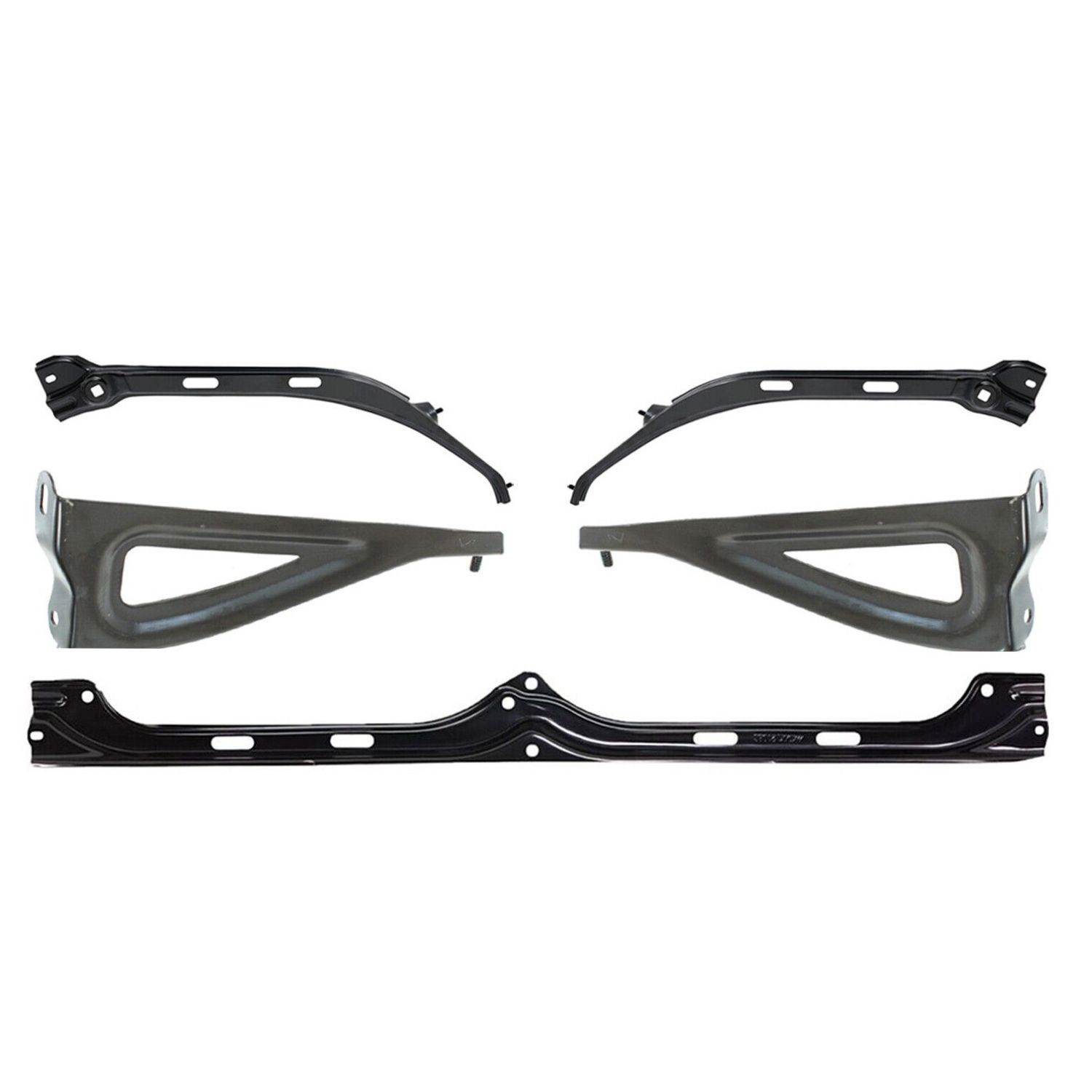 New Front Bumper Outer + Center + Stay Brackets For 2005-2011 Toyota Tacoma - Image 2