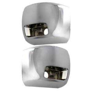 Front Bumper Chrome End Caps For 2007-2012 Chevrolet Silverado 2500 HD 3500 HD