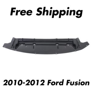 Front Lower Bumper Engine Cover Valance Textured For 2010-2012 Ford Fusion
