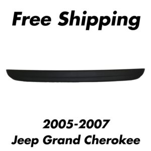 Front Bumper Lower Air Dam Plastic Primed For 2005 2006 2007 Jeep Grand Cherokee