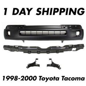 Front Bumper Cover + Reinforcement + Brackets For 1998-2000 Toyota Tacoma