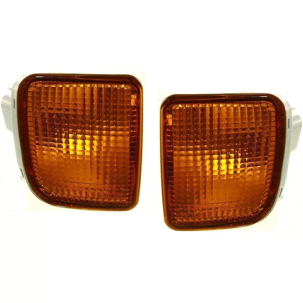 Front Bumper Cover Kit + End Caps + Signal Lights For 1998-2000 Toyota Tacoma - Image 5