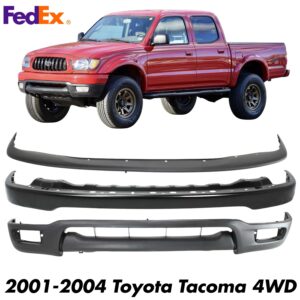 Front Bumper Primed Kit For 2001-2004 Toyota Tacoma 4WD