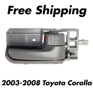 New Inner Interior Door Handle Gray Right Side For 2003-2008 Toyota Corolla