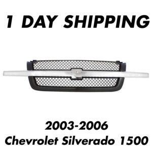Front Grille For 2003-2006 Chevrolet Silverado 1500 Avalanche 1500