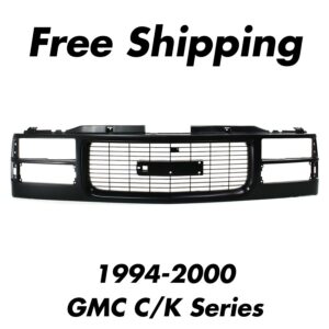 Front Grille Black Shell and Insert For 1994-2000 GMC C/K Series
