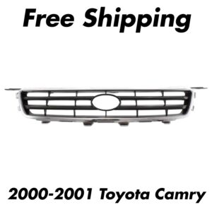 Front Grille Plastic with Emblem Provision For 2000-2001 Toyota Camry