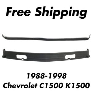 Front Lower Valance Primed and Bumper Trim For 1988-1998 Chevrolet C1500/K1500