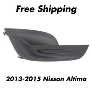 Front Fog Light Cover Textured Right Passenger Side For 2013-2015 Nissan Altima
