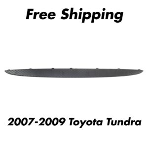NEW Grille Upper Center Molding Textured Black For 2007-2009 Toyota Tundra